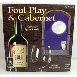 Foul Play & Cabernet - 1000pc. Jigsaw Puzzle & Mystery Book
